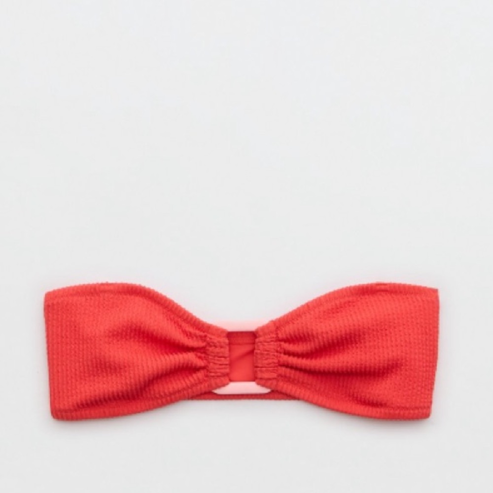 Aerie Crinkle Ring Bandeau Bikini Top